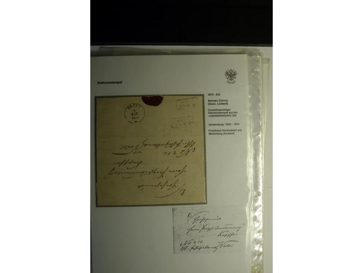STATIONSSTEMPEL: 1874/88, interessante Sammlung von 18 Briefen, Ganzsachen und Umschlägen, dabei u.a. "UDDERN", "LEAL", "KUIK