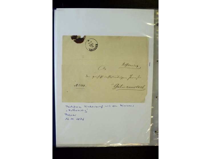 KREISSTEMPEL LIVLAND: 1869/1914, interessante Sammlung von 49 Briefen, Ganzsachen und Umschlägen inkl. R-Briefen und  einer G