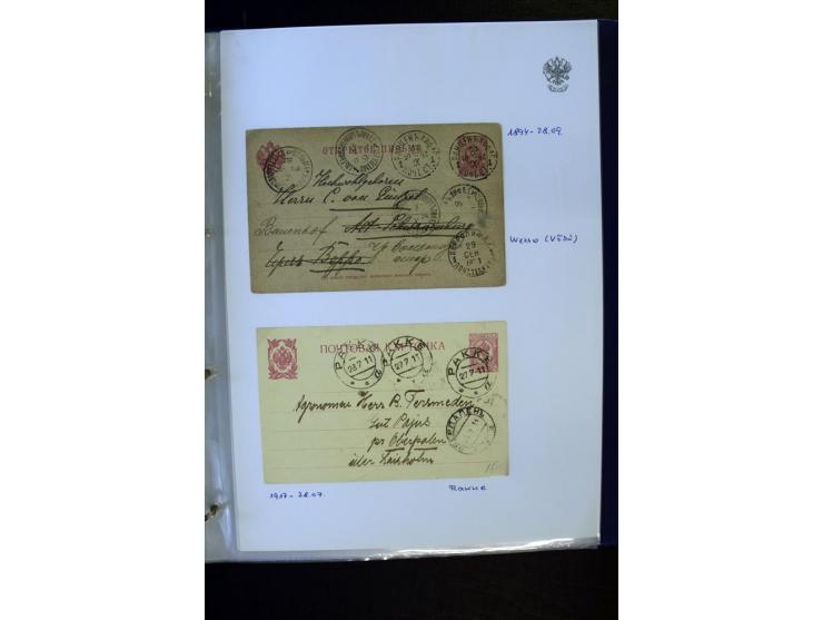 BRÜCKENSTEMPEL ESTLAND: 1904/17, über 60 Briefe und Karten (dabei einige wenige Provinz St. Petersburg), dabei viele R-Briefe