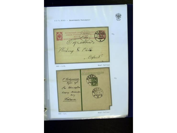 BRÜCKENSTEMPEL ESTLAND: 1904/17, über 60 Briefe und Karten (dabei einige wenige Provinz St. Petersburg), dabei viele R-Briefe