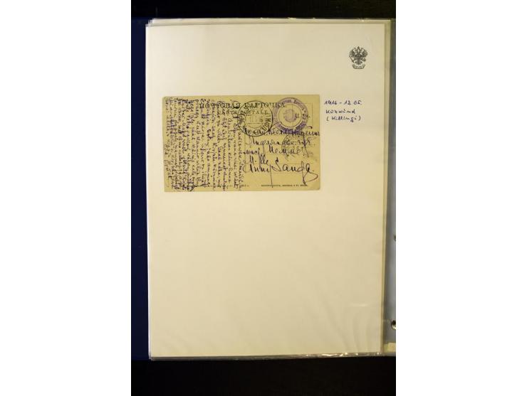 BRÜCKENSTEMPEL ESTLAND: 1904/17, über 60 Briefe und Karten (dabei einige wenige Provinz St. Petersburg), dabei viele R-Briefe