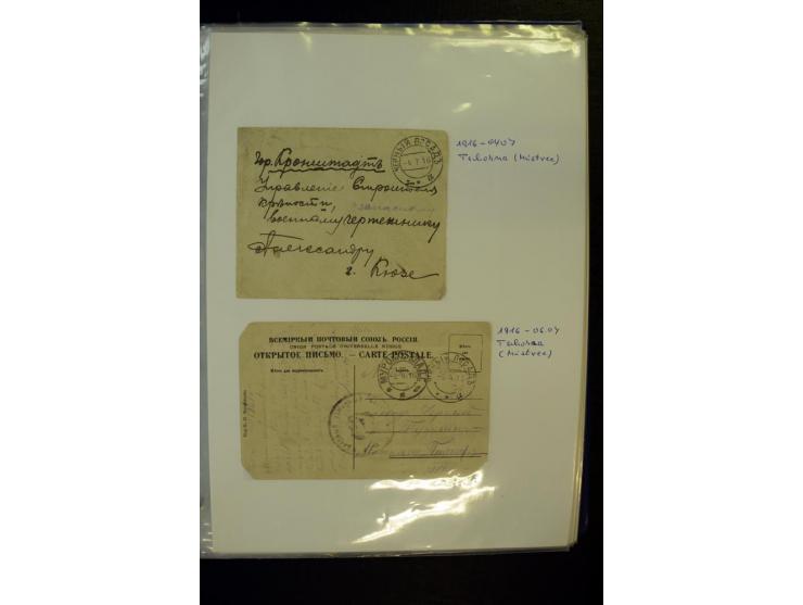 BRÜCKENSTEMPEL LIVLAND: 1904/17, über 30 Briefe und Karten, dabei viele R-Briefe, außerdem Ansichtskarten und Zensuren, zwei 