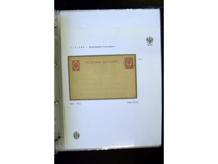 BRÜCKENSTEMPEL LIVLAND: 1904/17, über 30 Briefe und Karten, dabei viele R-Briefe, außerdem Ansichtskarten und Zensuren, zwei 