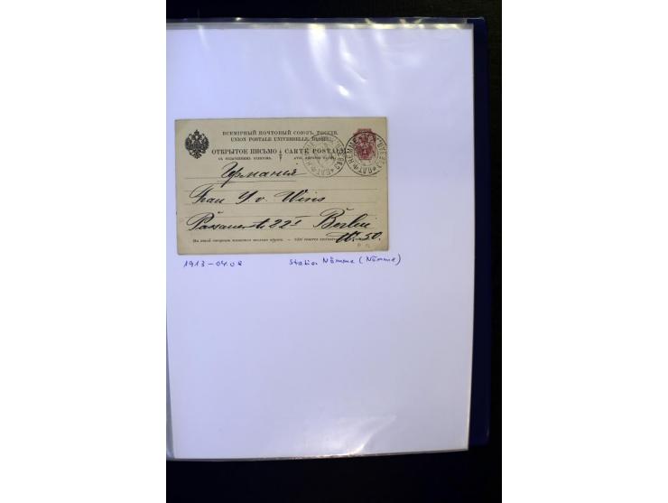 BRÜCKENSTEMPEL LIVLAND: 1904/17, über 30 Briefe und Karten, dabei viele R-Briefe, außerdem Ansichtskarten und Zensuren, zwei 