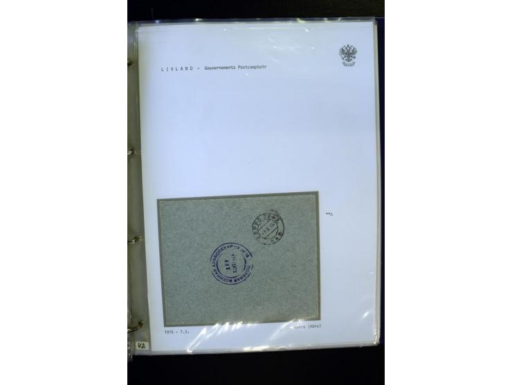 BRÜCKENSTEMPEL LIVLAND: 1904/17, über 30 Briefe und Karten, dabei viele R-Briefe, außerdem Ansichtskarten und Zensuren, zwei 
