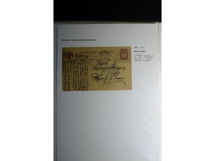 ДОПЛАТИТЪ- NACHPORTO: 1882/1917, interessante Sammlung von 22 Briefen und Karten mit normalen Ovalstempel, Stempeln mit Ortsa