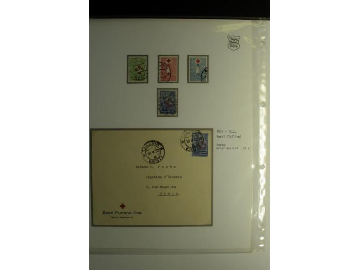 1918/40, sehr schöne vierbändige Sammlung mit Farben, Einheiten, Plattenfehler, Zwischenstegpaaren, Mi.-Nr. 10K, gute Flugpos