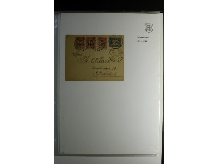 1918/40, sehr schöne vierbändige Sammlung mit Farben, Einheiten, Plattenfehler, Zwischenstegpaaren, Mi.-Nr. 10K, gute Flugpos
