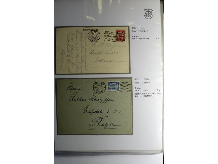1918/40, sehr schöne vierbändige Sammlung mit Farben, Einheiten, Plattenfehler, Zwischenstegpaaren, Mi.-Nr. 10K, gute Flugpos