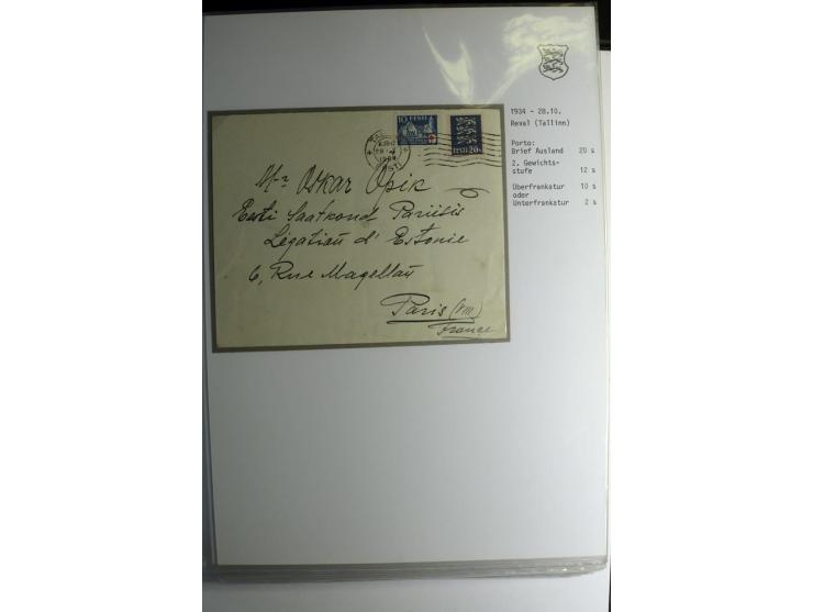 1918/40, sehr schöne vierbändige Sammlung mit Farben, Einheiten, Plattenfehler, Zwischenstegpaaren, Mi.-Nr. 10K, gute Flugpos