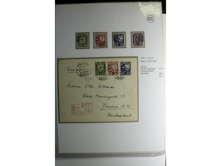 1918/40, sehr schöne vierbändige Sammlung mit Farben, Einheiten, Plattenfehler, Zwischenstegpaaren, Mi.-Nr. 10K, gute Flugpos