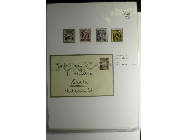 1918/40, sehr schöne vierbändige Sammlung mit Farben, Einheiten, Plattenfehler, Zwischenstegpaaren, Mi.-Nr. 10K, gute Flugpos