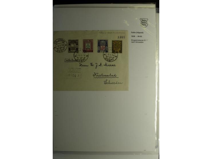 1918/40, sehr schöne vierbändige Sammlung mit Farben, Einheiten, Plattenfehler, Zwischenstegpaaren, Mi.-Nr. 10K, gute Flugpos