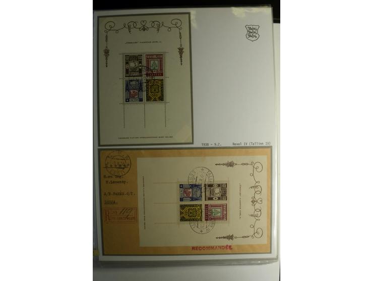 1918/40, sehr schöne vierbändige Sammlung mit Farben, Einheiten, Plattenfehler, Zwischenstegpaaren, Mi.-Nr. 10K, gute Flugpos
