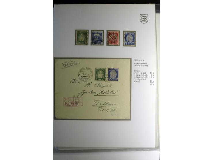 1918/40, sehr schöne vierbändige Sammlung mit Farben, Einheiten, Plattenfehler, Zwischenstegpaaren, Mi.-Nr. 10K, gute Flugpos