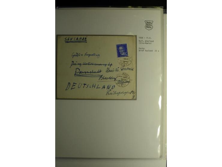 1918/40, sehr schöne vierbändige Sammlung mit Farben, Einheiten, Plattenfehler, Zwischenstegpaaren, Mi.-Nr. 10K, gute Flugpos
