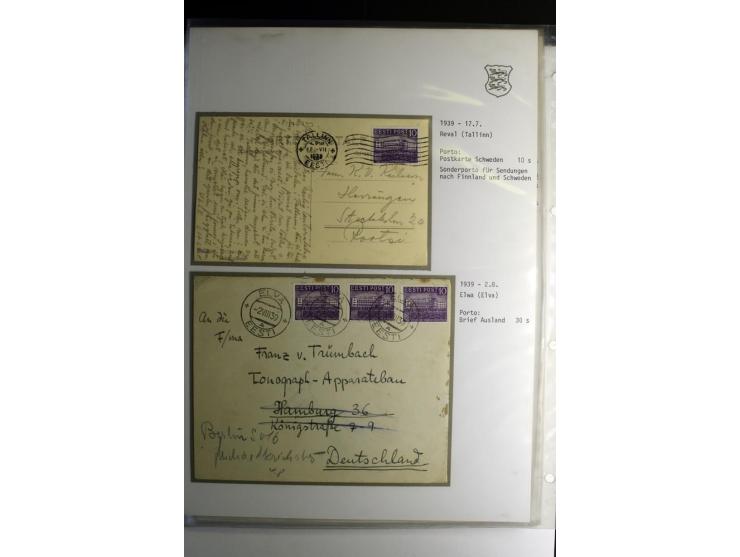 1918/40, sehr schöne vierbändige Sammlung mit Farben, Einheiten, Plattenfehler, Zwischenstegpaaren, Mi.-Nr. 10K, gute Flugpos