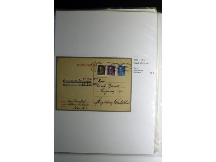 1918/40, sehr schöne vierbändige Sammlung mit Farben, Einheiten, Plattenfehler, Zwischenstegpaaren, Mi.-Nr. 10K, gute Flugpos