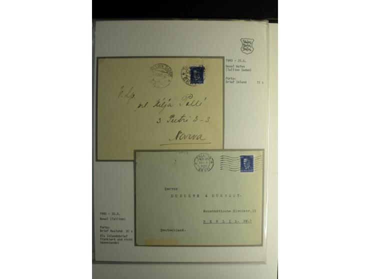 1918/40, sehr schöne vierbändige Sammlung mit Farben, Einheiten, Plattenfehler, Zwischenstegpaaren, Mi.-Nr. 10K, gute Flugpos