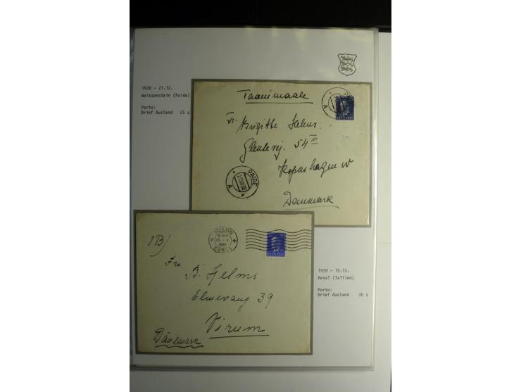 1918/40, sehr schöne vierbändige Sammlung mit Farben, Einheiten, Plattenfehler, Zwischenstegpaaren, Mi.-Nr. 10K, gute Flugpos