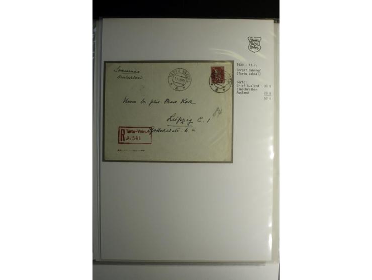 1918/40, sehr schöne vierbändige Sammlung mit Farben, Einheiten, Plattenfehler, Zwischenstegpaaren, Mi.-Nr. 10K, gute Flugpos