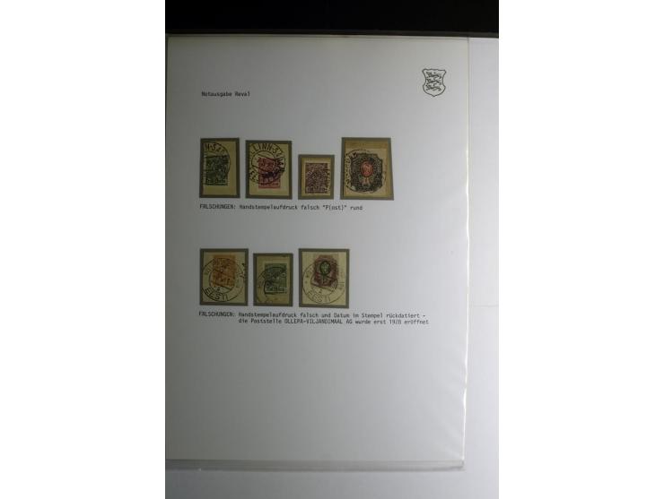 1918/40, sehr schöne vierbändige Sammlung mit Farben, Einheiten, Plattenfehler, Zwischenstegpaaren, Mi.-Nr. 10K, gute Flugpos