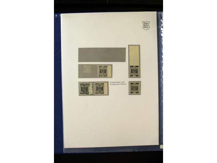 1918/40, sehr schöne vierbändige Sammlung mit Farben, Einheiten, Plattenfehler, Zwischenstegpaaren, Mi.-Nr. 10K, gute Flugpos