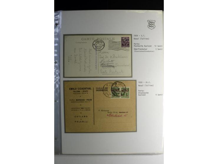 1918/40, sehr schöne vierbändige Sammlung mit Farben, Einheiten, Plattenfehler, Zwischenstegpaaren, Mi.-Nr. 10K, gute Flugpos