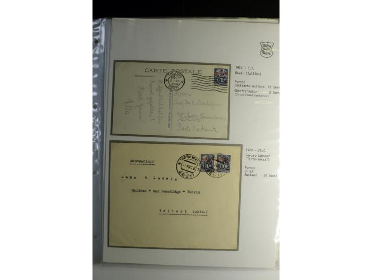 1918/40, sehr schöne vierbändige Sammlung mit Farben, Einheiten, Plattenfehler, Zwischenstegpaaren, Mi.-Nr. 10K, gute Flugpos