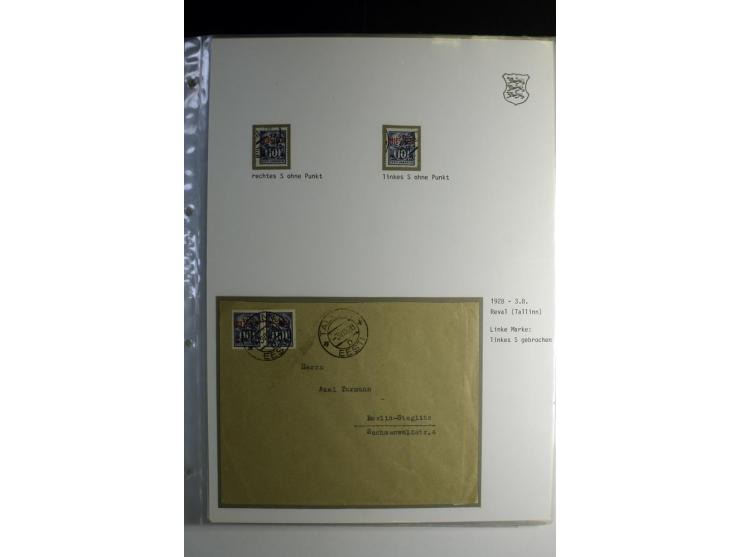 1918/40, sehr schöne vierbändige Sammlung mit Farben, Einheiten, Plattenfehler, Zwischenstegpaaren, Mi.-Nr. 10K, gute Flugpos