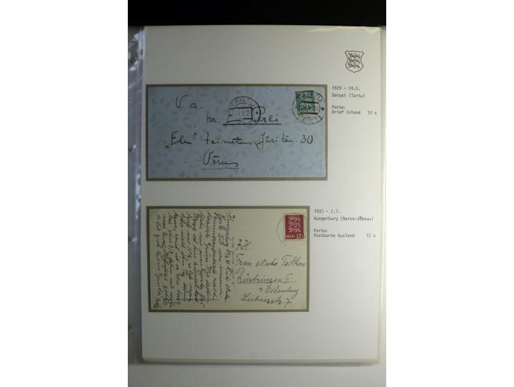 1918/40, sehr schöne vierbändige Sammlung mit Farben, Einheiten, Plattenfehler, Zwischenstegpaaren, Mi.-Nr. 10K, gute Flugpos
