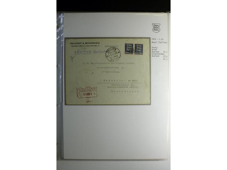1918/40, sehr schöne vierbändige Sammlung mit Farben, Einheiten, Plattenfehler, Zwischenstegpaaren, Mi.-Nr. 10K, gute Flugpos