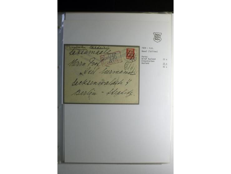 1918/40, sehr schöne vierbändige Sammlung mit Farben, Einheiten, Plattenfehler, Zwischenstegpaaren, Mi.-Nr. 10K, gute Flugpos