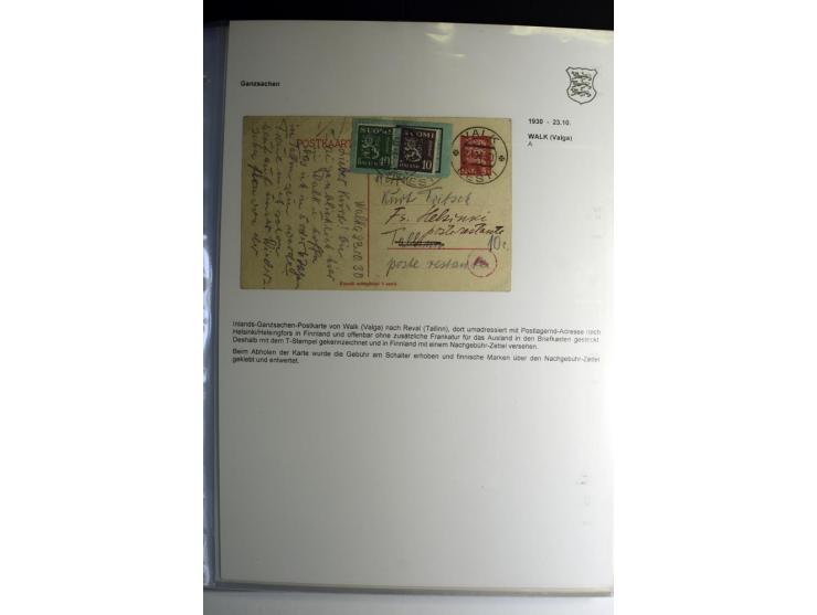 GANZSACHEN/FORMULARE: 1923/40, interessante Sammlung von über 60 Stücken, dabei verschiedene Stempel, Zufrankaturen, bessere 