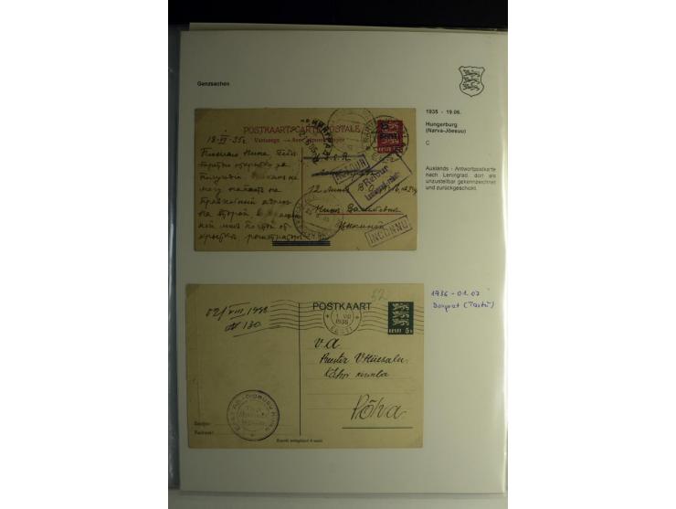 GANZSACHEN/FORMULARE: 1923/40, interessante Sammlung von über 60 Stücken, dabei verschiedene Stempel, Zufrankaturen, bessere 