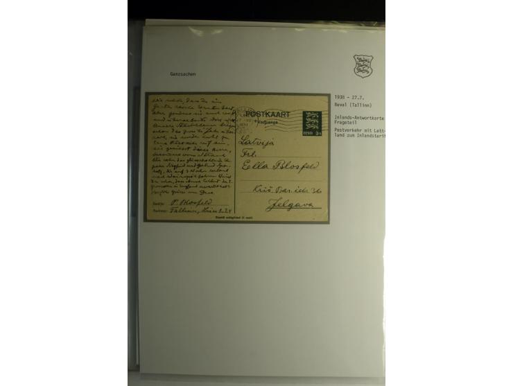 GANZSACHEN/FORMULARE: 1923/40, interessante Sammlung von über 60 Stücken, dabei verschiedene Stempel, Zufrankaturen, bessere 