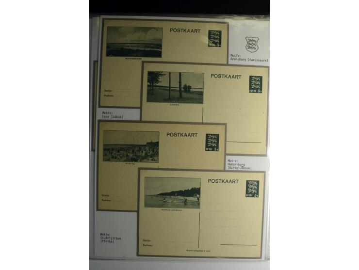 GANZSACHEN/FORMULARE: 1923/40, interessante Sammlung von über 60 Stücken, dabei verschiedene Stempel, Zufrankaturen, bessere 