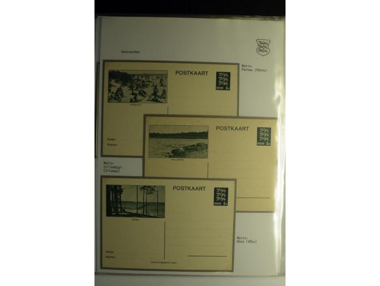GANZSACHEN/FORMULARE: 1923/40, interessante Sammlung von über 60 Stücken, dabei verschiedene Stempel, Zufrankaturen, bessere 