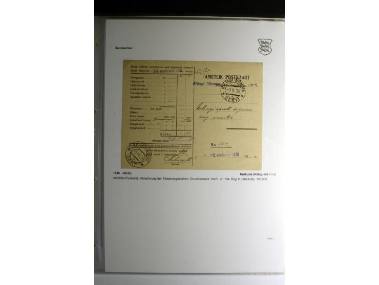 GANZSACHEN/FORMULARE: 1923/40, interessante Sammlung von über 60 Stücken, dabei verschiedene Stempel, Zufrankaturen, bessere 
