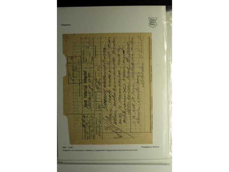 GANZSACHEN/FORMULARE: 1923/40, interessante Sammlung von über 60 Stücken, dabei verschiedene Stempel, Zufrankaturen, bessere 