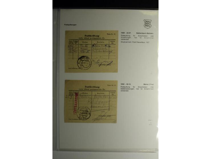 GANZSACHEN/FORMULARE: 1923/40, interessante Sammlung von über 60 Stücken, dabei verschiedene Stempel, Zufrankaturen, bessere 