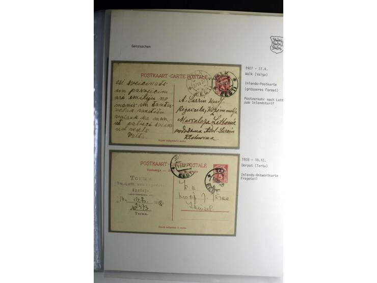 GANZSACHEN/FORMULARE: 1923/40, interessante Sammlung von über 60 Stücken, dabei verschiedene Stempel, Zufrankaturen, bessere 