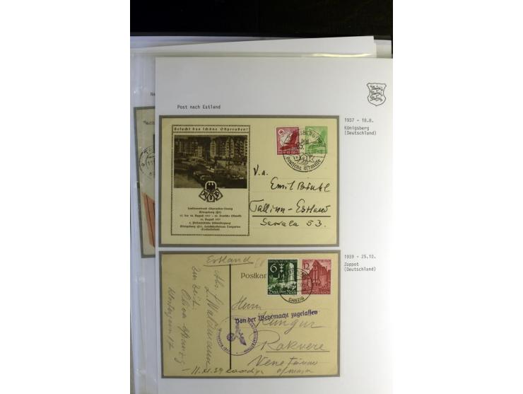 BESONDERHEITEN: 1926/40, 15 Briefe und Karten, dabei 6 Karten mit Stempel "aus dem Briefkasten" sowie Incoming Mail u.a. aus 
