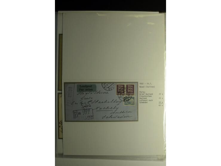 LUFTPOST, 1920/40, sehr interessante Sammlung von über 40 Karten und Briefen, dabei zwei Eisflüge, viele Einschreiben, Zensur