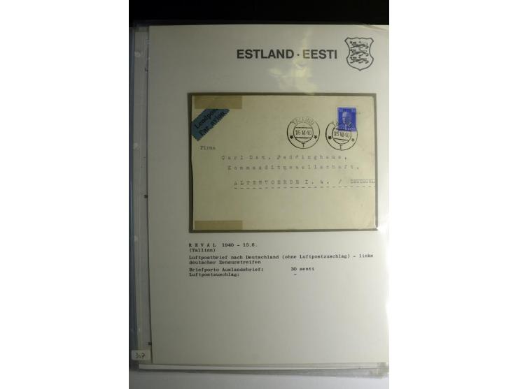 LUFTPOST, 1920/40, sehr interessante Sammlung von über 40 Karten und Briefen, dabei zwei Eisflüge, viele Einschreiben, Zensur