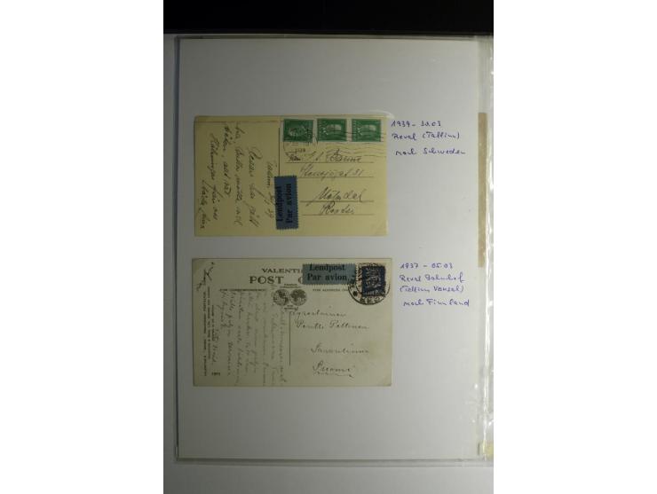 LUFTPOST, 1920/40, sehr interessante Sammlung von über 40 Karten und Briefen, dabei zwei Eisflüge, viele Einschreiben, Zensur