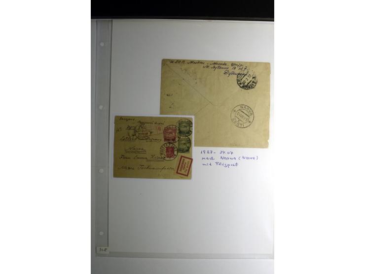 LUFTPOST, 1920/40, sehr interessante Sammlung von über 40 Karten und Briefen, dabei zwei Eisflüge, viele Einschreiben, Zensur