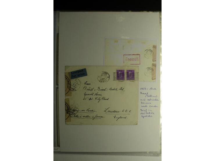 LUFTPOST, 1920/40, sehr interessante Sammlung von über 40 Karten und Briefen, dabei zwei Eisflüge, viele Einschreiben, Zensur
