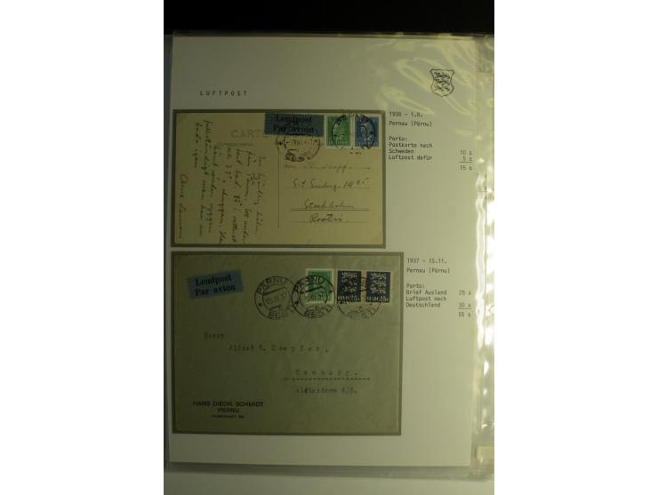 LUFTPOST, 1920/40, sehr interessante Sammlung von über 40 Karten und Briefen, dabei zwei Eisflüge, viele Einschreiben, Zensur