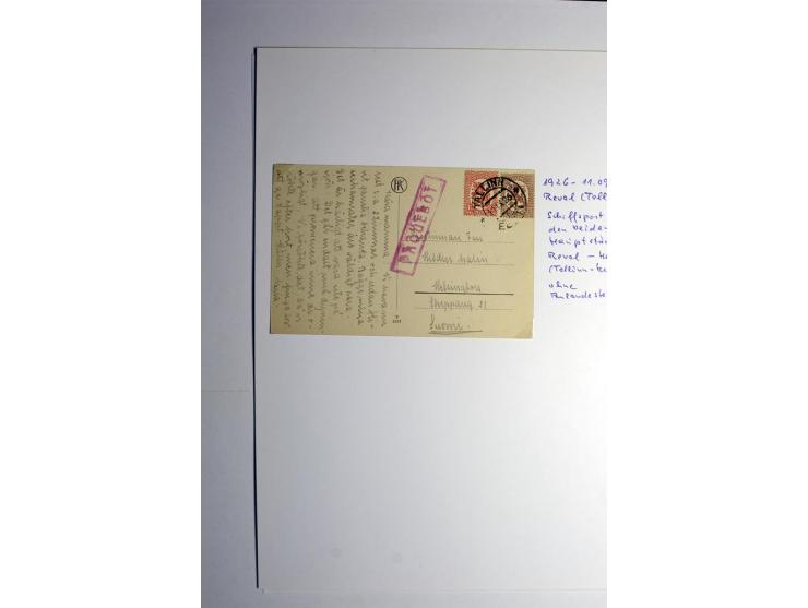 1924/37, 6 frankierte Karten bzw. Briefe, mit teils verschiedenen "Paquebot"-Stempeln sowie verschiedenen Anlandestempeln, me